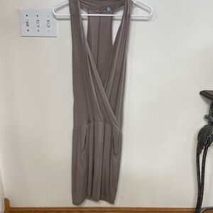 Athleta Taupe casual Tank Midi Dress
